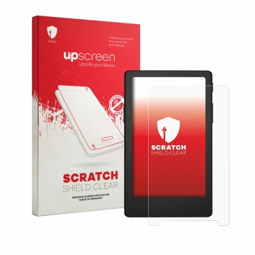 Vorderseite einer Produktverpackung mit dem Markenlogo upscreen. Daneben ist das Gerät Xteink X4 Classic (X4 V2) mit dem zugeh