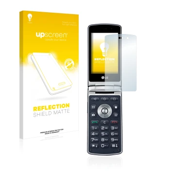 Vorderseite einer Produktverpackung mit dem Markenlogo upscreen. Daneben ist das Gerät LG Wine Smart H410 mit dem zugehörigen 