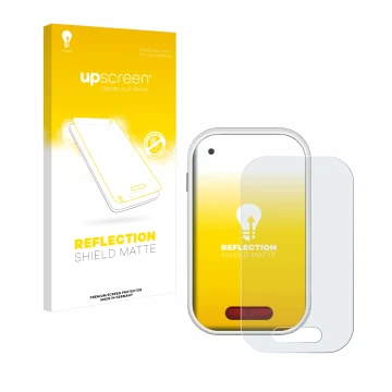 Vorderseite einer Produktverpackung mit dem Markenlogo upscreen. Daneben ist das Gerät Polar V650 mit dem zugehörigen Displays