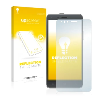 Vorderseite einer Produktverpackung mit dem Markenlogo upscreen. Daneben ist das Gerät Kodak IM5 mit dem zugehörigen Displaysc