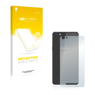 Vorderseite einer Produktverpackung mit dem Markenlogo upscreen. Daneben ist das Gerät Siswoo C50 Longbow (Rückseite) mit dem 