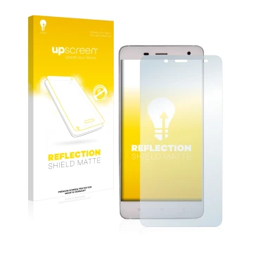 Vorderseite einer Produktverpackung mit dem Markenlogo upscreen. Daneben ist das Gerät Pepsi P1 mit dem zugehörigen Displaysch