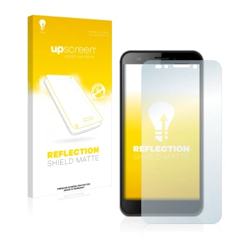 Vorderseite einer Produktverpackung mit dem Markenlogo upscreen. Daneben ist das Gerät Logicom L-ite 552 mit dem zugehörigen D