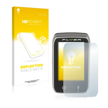 Vorderseite einer Produktverpackung mit dem Markenlogo upscreen. Daneben ist das Gerät Panasonic Center Unit Console (Flyer) m