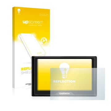 Vorderseite einer Produktverpackung mit dem Markenlogo upscreen. Daneben ist das Gerät Garmin Drive 50 LM mit dem zugehörigen 