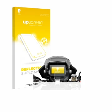 Vorderseite einer Produktverpackung mit dem Markenlogo upscreen. Daneben ist das Gerät KTM 1290 Super Adventure S 2017 Tachoan