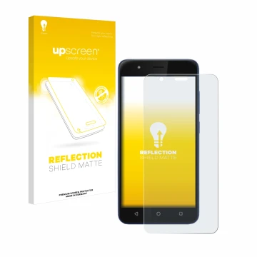 Vorderseite einer Produktverpackung mit dem Markenlogo upscreen. Daneben ist das Gerät Gigaset GS270 mit dem zugehörigen Displ