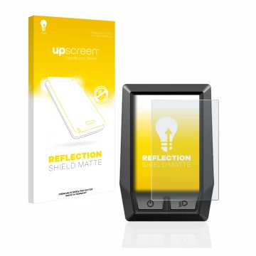 Vorderseite einer Produktverpackung mit dem Markenlogo upscreen. Daneben ist das Gerät Bosch Kiox mit dem zugehörigen Displays