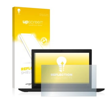 Vorderseite einer Produktverpackung mit dem Markenlogo upscreen. Daneben ist das Gerät Lenovo Thinkpad X280 mit dem zugehörige