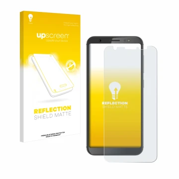 Vorderseite einer Produktverpackung mit dem Markenlogo upscreen. Daneben ist das Gerät Gigaset GS185 mit dem zugehörigen Displ