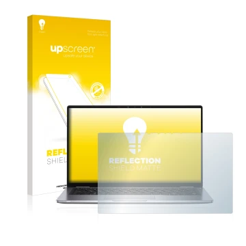 Vorderseite einer Produktverpackung mit dem Markenlogo upscreen. Daneben ist das Gerät Dell Latitude 7400 2-in-1 mit dem zugeh