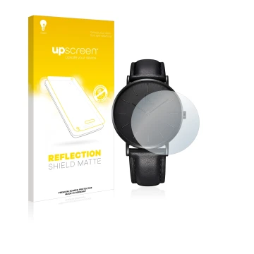 Vorderseite einer Produktverpackung mit dem Markenlogo upscreen. Daneben ist das Gerät Alienwork IK Armbanduhr (36 mm) mit dem