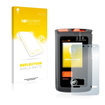 Vorderseite einer Produktverpackung mit dem Markenlogo upscreen. Daneben ist das Gerät Mammut Barryvox S mit dem zugehörigen D