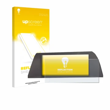 Vorderseite einer Produktverpackung mit dem Markenlogo upscreen. Daneben ist das Gerät BMW 5 F10 2010-2013 Infotainment System