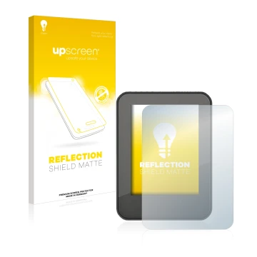 Vorderseite einer Produktverpackung mit dem Markenlogo upscreen. Daneben ist das Gerät Neodrives neoMMI Z20 mit dem zugehörige