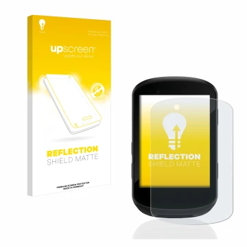 Vorderseite einer Produktverpackung mit dem Markenlogo upscreen. Daneben ist das Gerät Garmin Edge 530 mit dem zugehörigen Dis