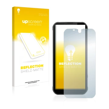 Vorderseite einer Produktverpackung mit dem Markenlogo upscreen. Daneben ist das Gerät Gigaset GX290 mit dem zugehörigen Displ