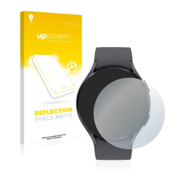 Vorderseite einer Produktverpackung mit dem Markenlogo upscreen. Daneben ist das Gerät Garmin Fenix 6S Pro mit dem zugehörigen