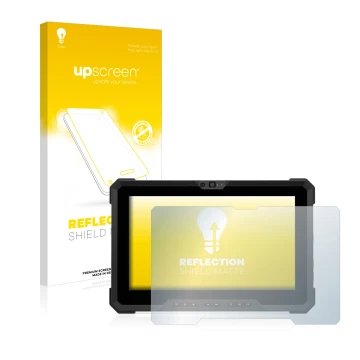 Vorderseite einer Produktverpackung mit dem Markenlogo upscreen. Daneben ist das Gerät Dell Latitude 7220EX Rugged Extreme mit