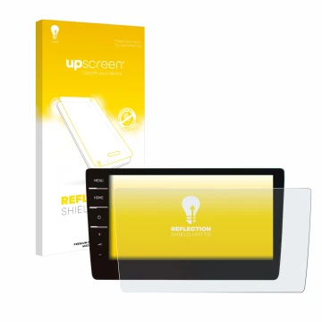 Vorderseite einer Produktverpackung mit dem Markenlogo upscreen. Daneben ist das Gerät Volkswagen Arteon 2019 Discover Pro 9.2