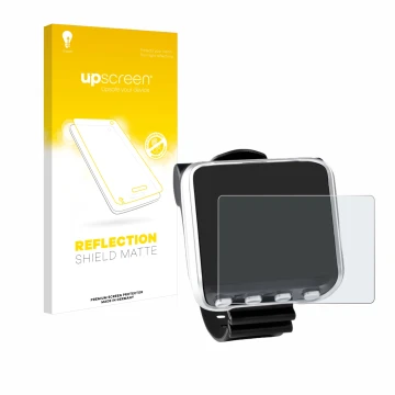 Vorderseite einer Produktverpackung mit dem Markenlogo upscreen. Daneben ist das Gerät Mares Genius mit dem zugehörigen Displa