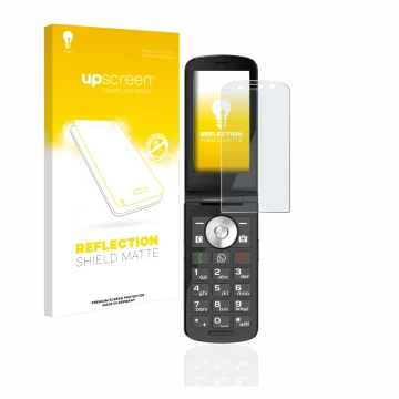 Vorderseite einer Produktverpackung mit dem Markenlogo upscreen. Daneben ist das Gerät Emporia TOUCHsmart mit dem zugehörigen 