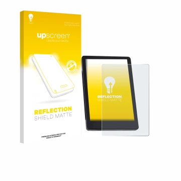 Vorderseite einer Produktverpackung mit dem Markenlogo upscreen. Daneben ist das Gerät BMZ DS103 mit dem zugehörigen Displaysc