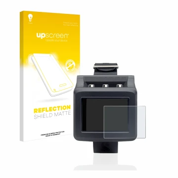 Vorderseite einer Produktverpackung mit dem Markenlogo upscreen. Daneben ist das Gerät Uwatec Galileo G2 mit dem zugehörigen D