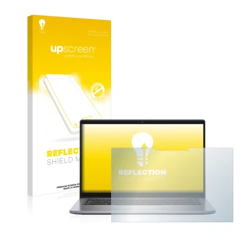 Vorderseite einer Produktverpackung mit dem Markenlogo upscreen. Daneben ist das Gerät Dell Latitude 7410 2-in-1 mit dem zugeh