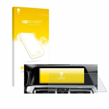 Vorderseite einer Produktverpackung mit dem Markenlogo upscreen. Daneben ist das Gerät BMW 3 G20 Limousine 2018 Infotainment S