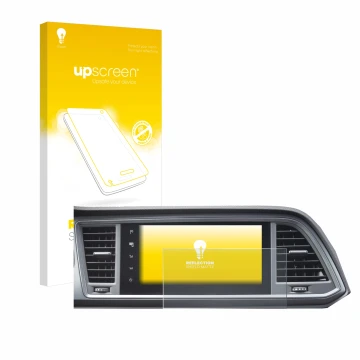 Vorderseite einer Produktverpackung mit dem Markenlogo upscreen. Daneben ist das Gerät Seat Cupra Ateca Facelift 2021 MiB 3 mi