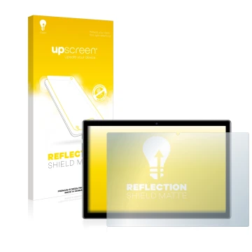 Vorderseite einer Produktverpackung mit dem Markenlogo upscreen. Daneben ist das Gerät Teclast P20HD mit dem zugehörigen Displ