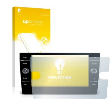 Vorderseite einer Produktverpackung mit dem Markenlogo upscreen. Daneben ist das Gerät Volkswagen T-Roc United TSI 2020 Discov