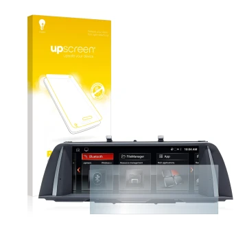 Vorderseite einer Produktverpackung mit dem Markenlogo upscreen. Daneben ist das Gerät BMW 5 F10 2014 Professional 10,2