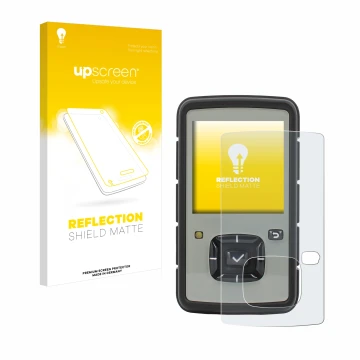 Vorderseite einer Produktverpackung mit dem Markenlogo upscreen. Daneben ist das Gerät TPL Birdy Slim mit dem zugehörigen Disp