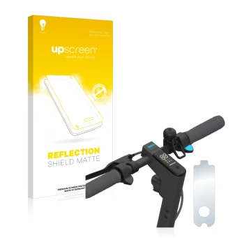 Vorderseite einer Produktverpackung mit dem Markenlogo upscreen. Daneben ist das Gerät Segway Ninebot KickScooter MAX G30D mit