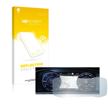 Vorderseite einer Produktverpackung mit dem Markenlogo upscreen. Daneben ist das Gerät Volkswagen Golf 7 Facelift (2016-2019) 