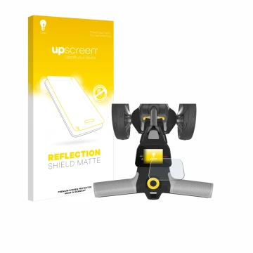 Vorderseite einer Produktverpackung mit dem Markenlogo upscreen. Daneben ist das Gerät PowaKaddy CT6 GPS mit dem zugehörigen D
