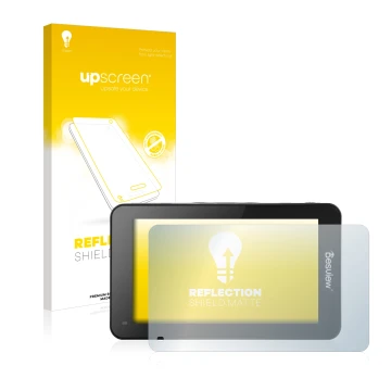 Vorderseite einer Produktverpackung mit dem Markenlogo upscreen. Daneben ist das Gerät Desview R6 UHB 5.5