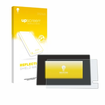 Vorderseite einer Produktverpackung mit dem Markenlogo upscreen. Daneben ist das Gerät Renault Trafic 2021 Easy Link 8