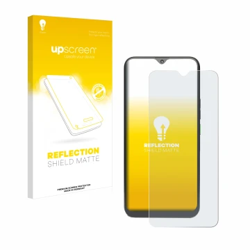 Vorderseite einer Produktverpackung mit dem Markenlogo upscreen. Daneben ist das Gerät 4G Systems Rephone mit dem zugehörigen 