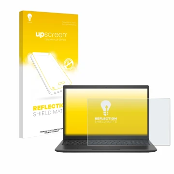 Vorderseite einer Produktverpackung mit dem Markenlogo upscreen. Daneben ist das Gerät Dell Latitude 3520 mit dem zugehörigen 