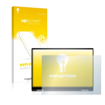 Vorderseite einer Produktverpackung mit dem Markenlogo upscreen. Daneben ist das Gerät Dell Inspiron 16 7620 2-in-1 mit dem zu