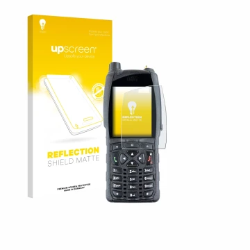 Vorderseite einer Produktverpackung mit dem Markenlogo upscreen. Daneben ist das Gerät Sepura SC20 mit dem zugehörigen Display