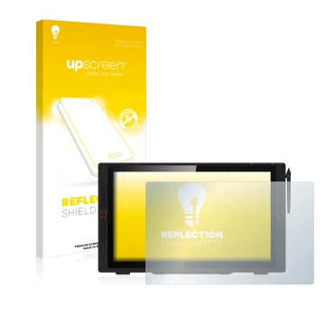 Vorderseite einer Produktverpackung mit dem Markenlogo upscreen. Daneben ist das Gerät XP-Pen Artist 24 Pro mit dem zugehörige