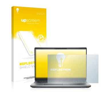 Vorderseite einer Produktverpackung mit dem Markenlogo upscreen. Daneben ist das Gerät Dell Latitude 5531 mit dem zugehörigen 