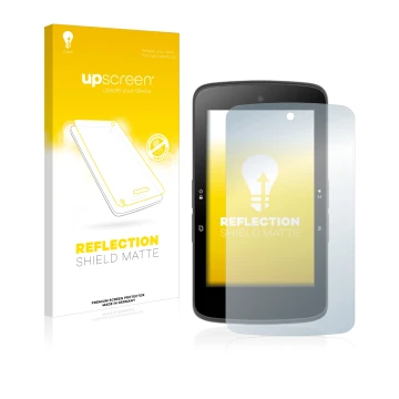 Vorderseite einer Produktverpackung mit dem Markenlogo upscreen. Daneben ist das Gerät Bryton Rider S800 mit dem zugehörigen D