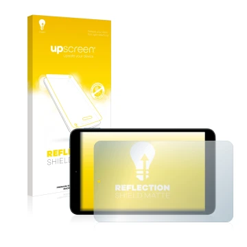 Vorderseite einer Produktverpackung mit dem Markenlogo upscreen. Daneben ist das Gerät Nokia T10 mit dem zugehörigen Displaysc