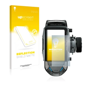 Vorderseite einer Produktverpackung mit dem Markenlogo upscreen. Daneben ist das Gerät Futaba 10PX mit dem zugehörigen Display