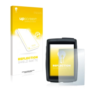 Vorderseite einer Produktverpackung mit dem Markenlogo upscreen. Daneben ist das Gerät Sigma BC 14.0 WL mit dem zugehörigen Di